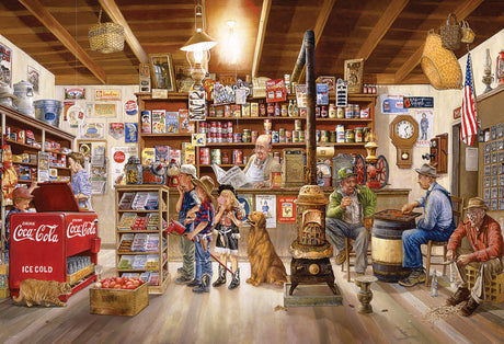 Detailed 2000 piece general store-themed puzzle with vintage imagery