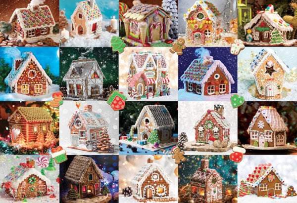 Gingerbread House Tin 550 Piece Jigsaw Puzzle by Eurographics - Festive & Collectible