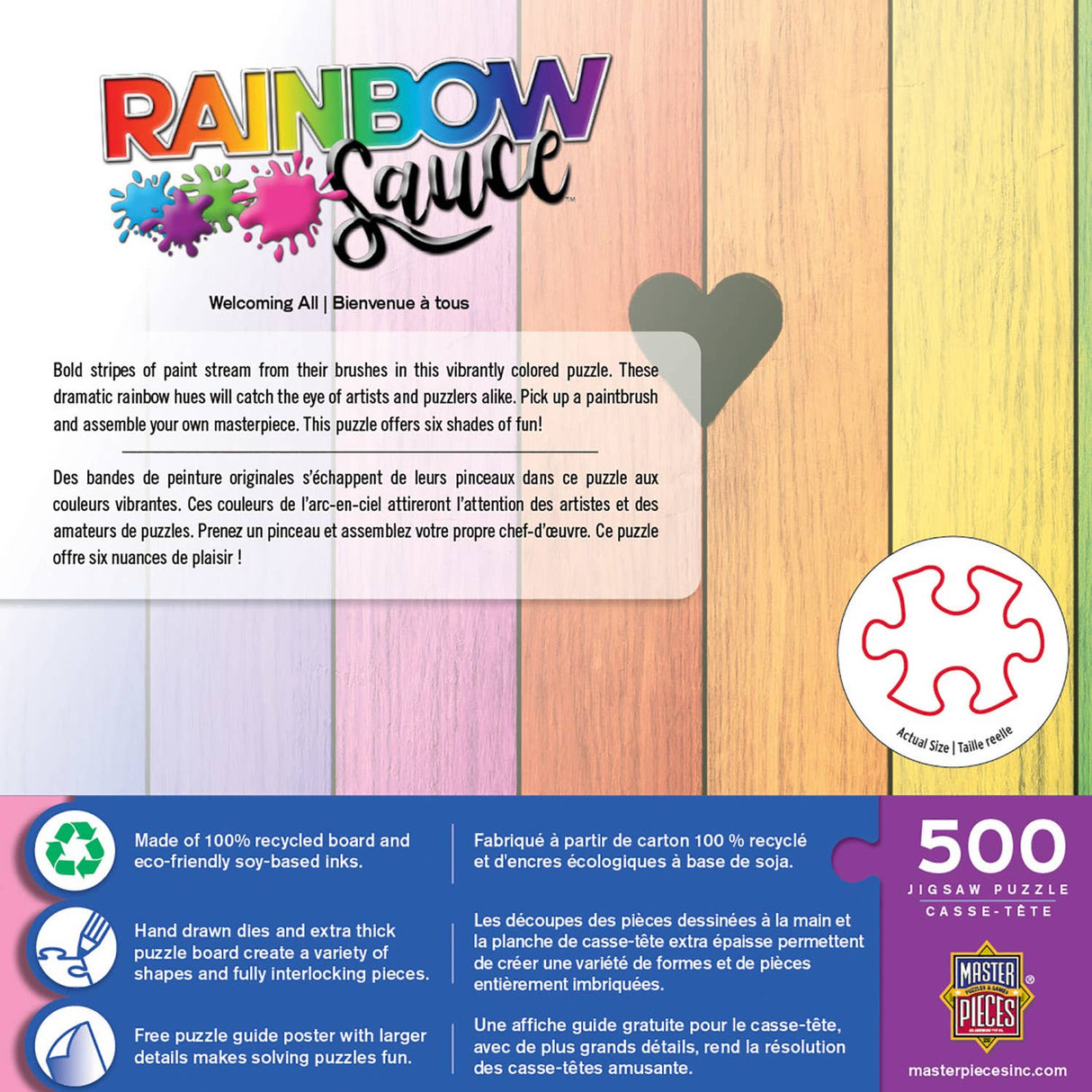 Rainbow Sauce - Welcoming All 500 Piece Puzzle by MasterPieces