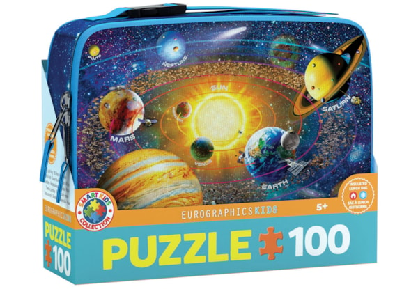 100 piece puzzle in a collectible lunch bag by Eurographics. 