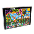 Friendly Forest Harmony 1000 Piece Puzzle with vibrant forest animal scene