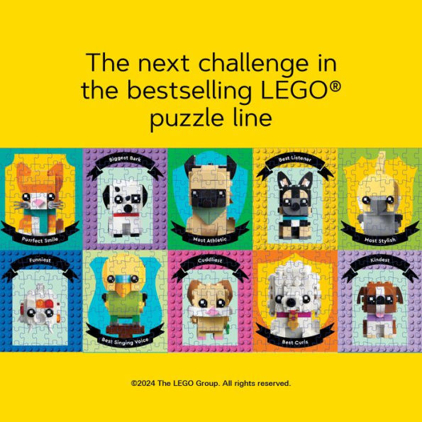 The Next Challenge in Lego Puzzles - Pet Pals 1000 piece jigsaw puzzle by Lego