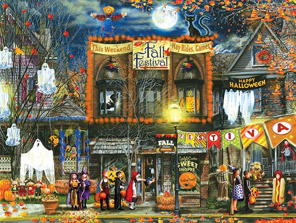 Fall Festival puzzle by SunsOut with 500 piecesAutumn festival jigsaw puzzle by artist Tom Wood