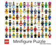 LEGO Minifigure Puzzle 1000 piece puzzle featuring a vibrant collection of LEGO minifigures