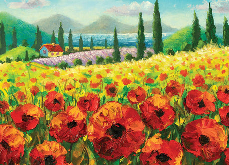 Field of Poppies 1000-Piece Jigsaw Puzzle by Willow Creek Press