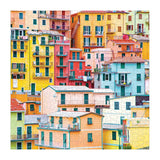 Completed Ciao from Cinque Terre puzzle with 500 pieces from Galison showcasing colorful Italian seaside buildings