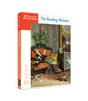 The Reading Woman 1000 piece puzzle by Pomegranate - intimate reading scene by the fire