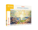 The Sun 1000 piece puzzle by Pomegranate - vibrant sunrise scene by Edvard Munch