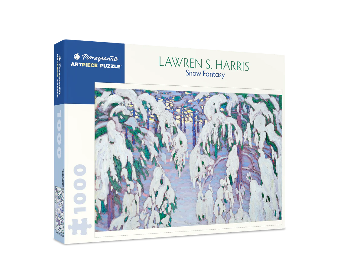 Snow Fantasy 1000 piece puzzle by Pomegranate - serene winter landscape by Lawren S. Harris