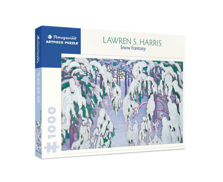 Snow Fantasy 1000 piece puzzle by Pomegranate - serene winter landscape by Lawren S. Harris