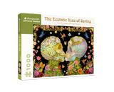 The Ecstatic Kiss of Spring 1000 piece puzzle by Pomegranate - vibrant surrealist scene by Tino Rodriguez & Virgo Paraiso