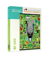 Secret Sanctuary 500 piece puzzle by Pomegranate - tranquil nature scene by Charley Harper