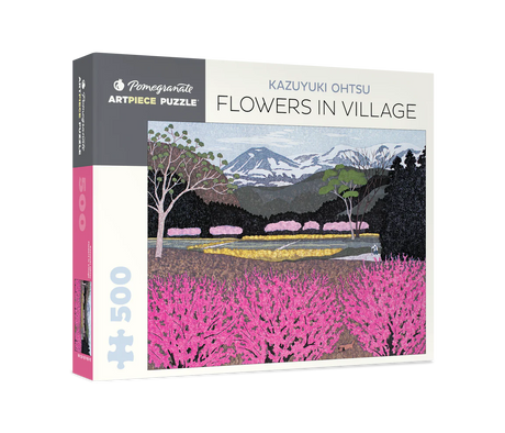 Kazuyuki Ohtsu: Flowers in Village 500-piece Jigsaw Puzzle by Pomegranate