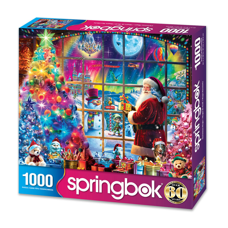 Christmas Magic 1000 Piece Jigsaw Puzzle by Springbok - Whimsical Holiday Delight