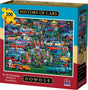 History of Cars puzzle box featuring classic and vintage automobiles by Dowdle Folk Art 500 piece puzzle