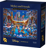 Mickey & Friends Skating in Central Park 500-piece puzzle box featuring Disney characters