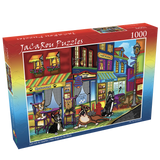 Box for Colorful 1000 piece dog puzzle by JaCaRou featuring a colorful puzzle pieces