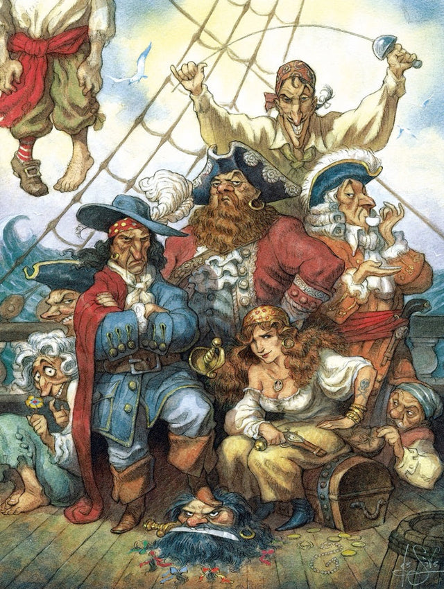 Pirate Life NY Puzzle Company 1000 piece jigsaw puzzle. 