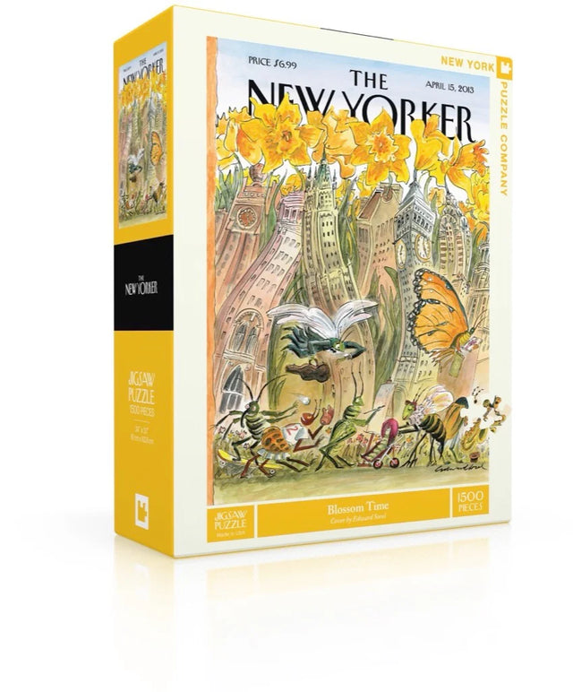 Blossom Time jigsaw puzzle by New York Puzzle Co, the New Yorker. 1500 piece jigsaw puzzle.