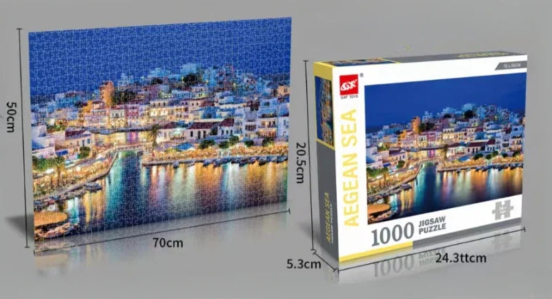 Aegean Sea Landscape Jigsaw Puzzle - 1000 Pieces by GXF Toys
