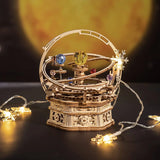 Robotime Rokr Starry Night Wooden Model Kit with Music Box