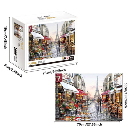 Paris Street 1000 Pieces Jigsaw Puzzle