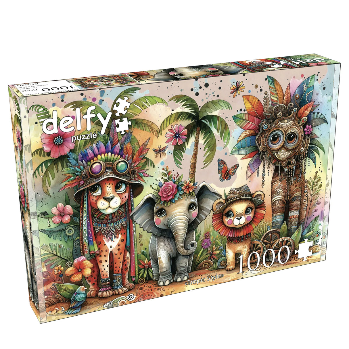 Delfy Tropic Style 1000-piece jigsaw puzzle box