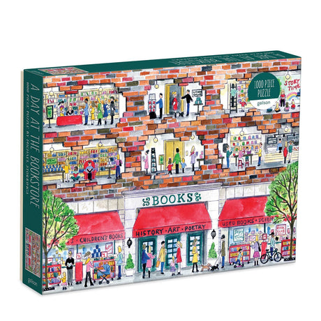 A Day at the Bookstore 1000 Piece Jigsaw Puzzle by Galison and Michael Storrings - Galison - Jigsaw Puzzles - The Puzzle Center