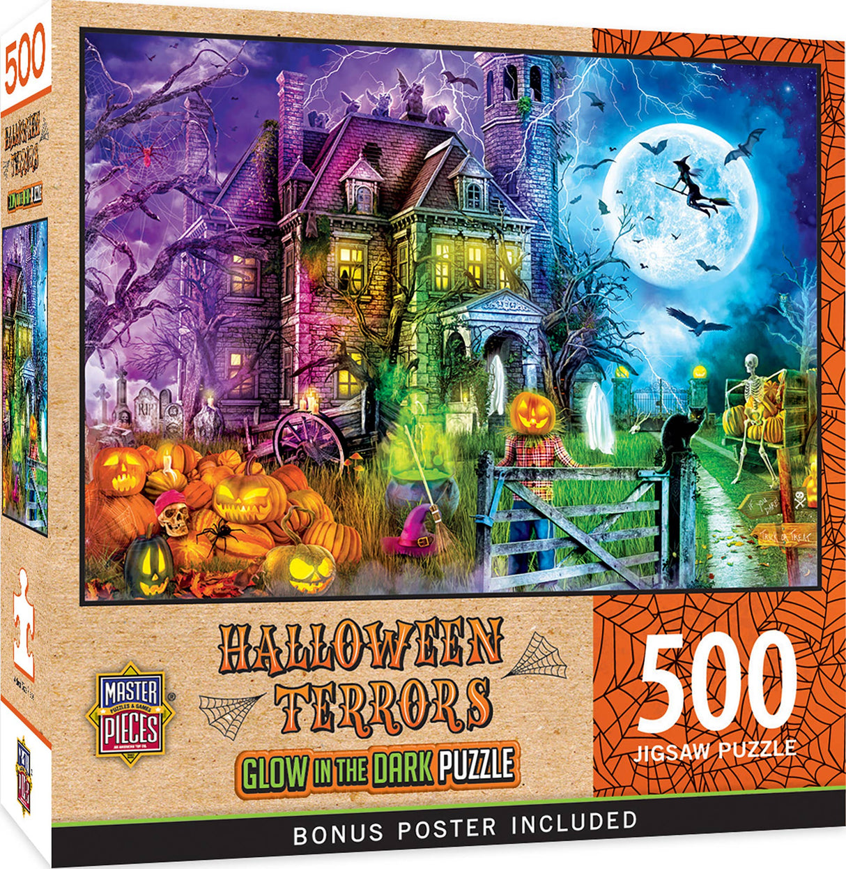 Glow in the Dark - Halloween Terrors 500 Piece Puzzle by MasterPieces