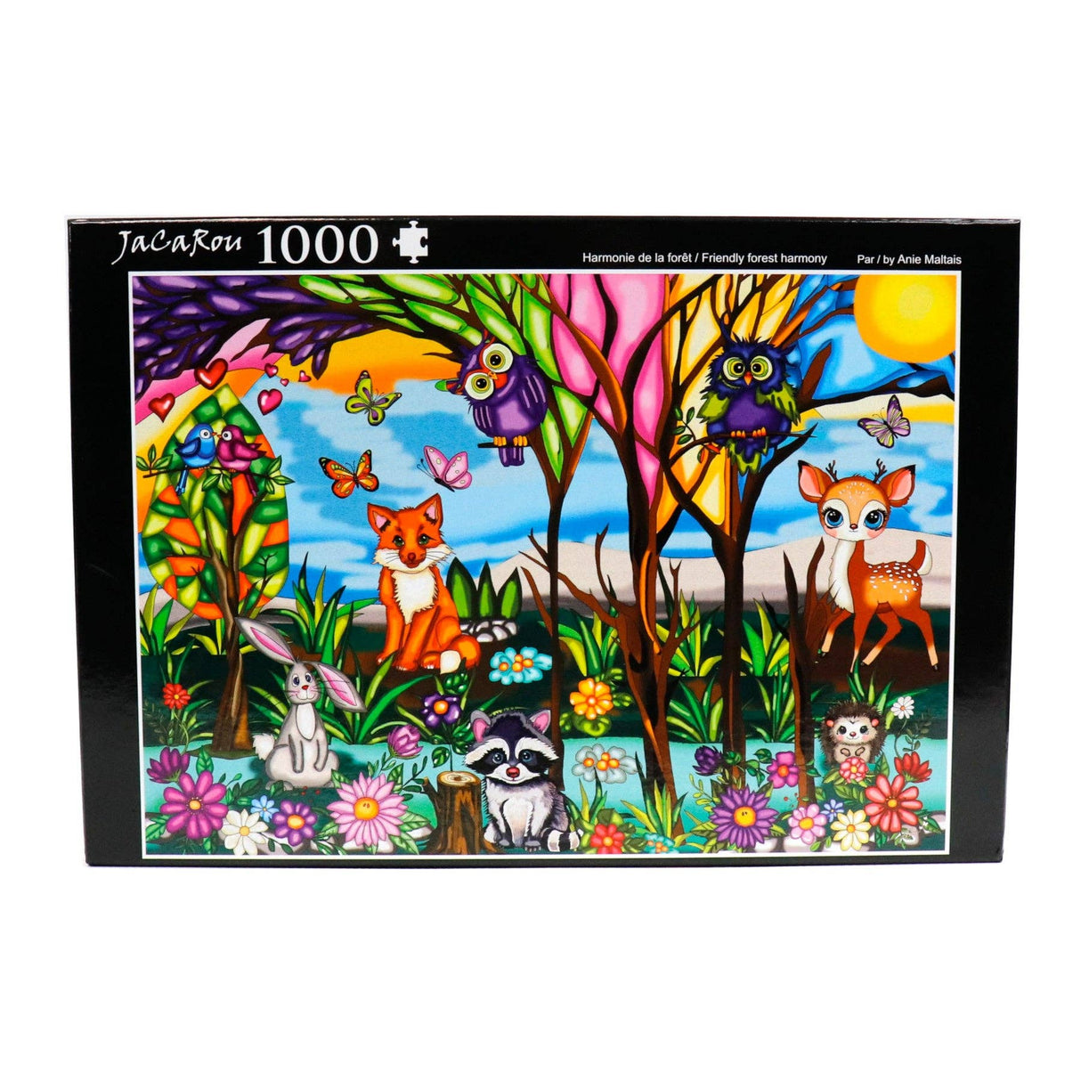 Friendly Forest Harmony 1000 Piece Jigsaw Puzzle by JaCaRou Puzzles