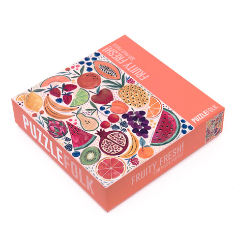 Fruity Fresh! 500 Piece Puzzle by Puzzlefolk | A Fun and Vibrant Fruit-Themed Puzzle