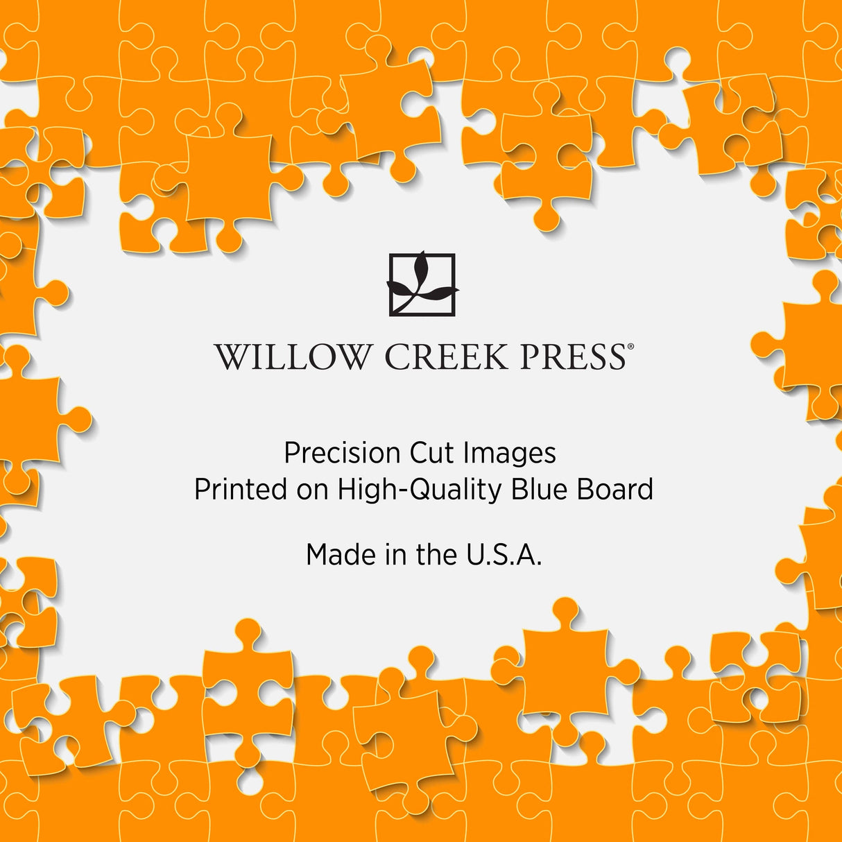 Precision Cut jigsaw puzzle with high quality blue board puzzles. Made in the USA