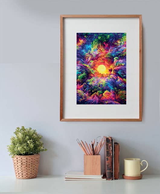 Color Boom - Psychedelic Jungle Sunrise, 500 piece Puzzle by Clementoni