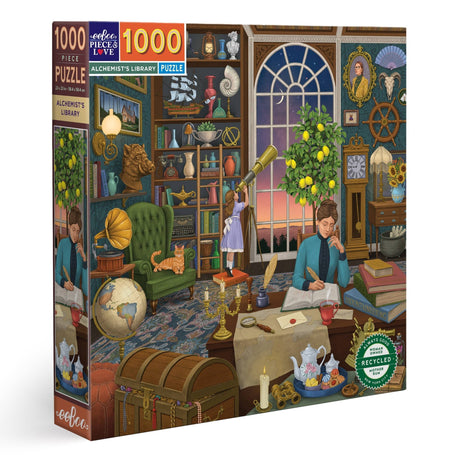 Alchemist's Library 1000 Piece Square Puzzle by eeBoo - eeBoo - Jigsaw Puzzles - The Puzzle Center - 