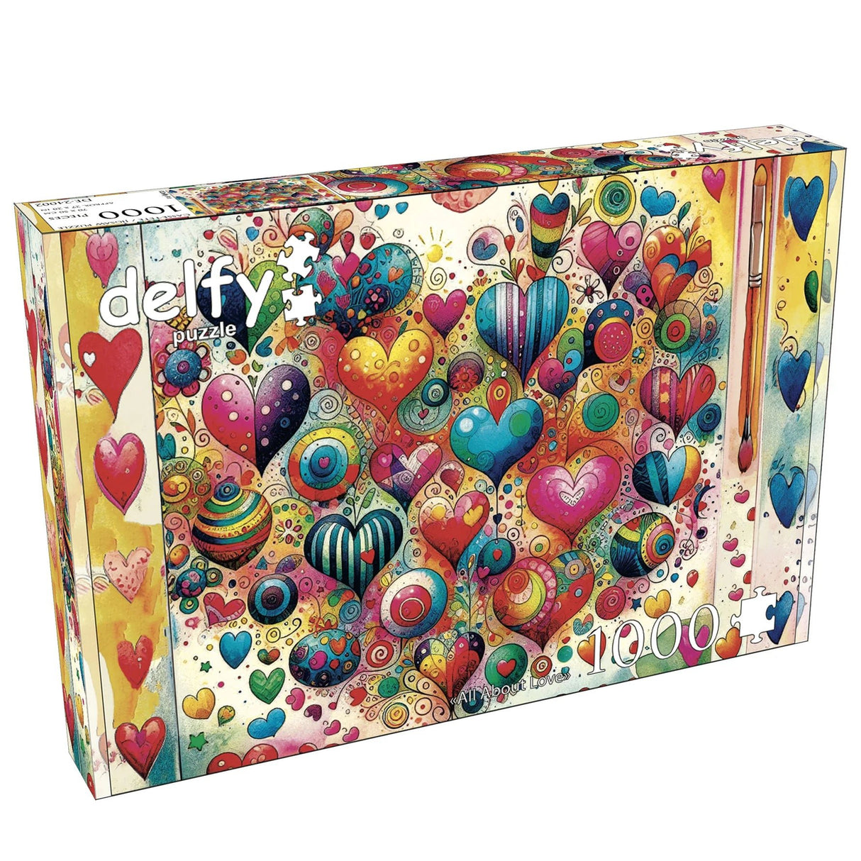 All About Love 1000 Piece Jigsaw Puzzle by Delfy Puzzles - Delfy - Jigsaw Puzzles - The Puzzle Center