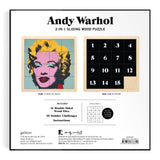 Andy Warhol Marilyn 2 - in - 1 Sliding Wood Puzzle by Galison - Galison - Game - The Puzzle Center - 