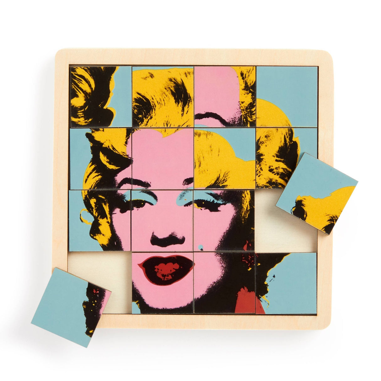 Andy Warhol Marilyn 2 - in - 1 Sliding Wood Puzzle by Galison - Galison - Game - The Puzzle Center - 