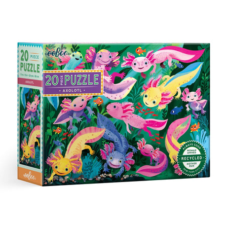 Axolotl ABC 20 Piece Puzzle by eeBoo - eeBoo - Jigsaw Puzzles - The Puzzle Center - 