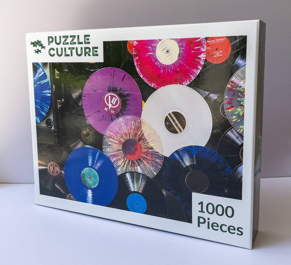 Puzzle Culture puzzles of 1000 pieces called Vinyl Colors.