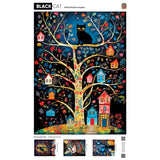 Black Cats - Birdhouse Kingdom 300 Piece EZ Grip Jigsaw Puzzle by Masterpieces Puzzles - Masterpieces Puzzles - Jigsaw Puzzles - The Puzzle Center