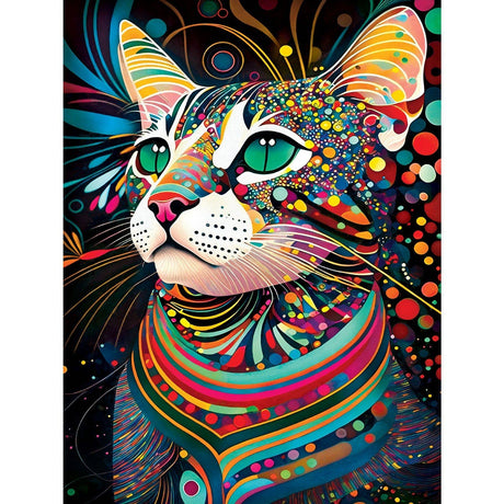 Black Cats - Prismatic Peggy 300 Piece EZ Grip Jigsaw Puzzle by Masterpieces Puzzles - Masterpieces Puzzles - Jigsaw Puzzles - The Puzzle Center