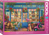 Books & Coffee 1000 Piece Puzzle by Eurographics - Eurographics - Jigsaw Puzzles - The Puzzle Center 