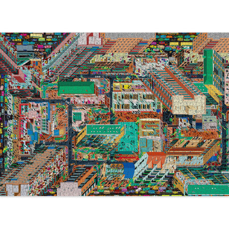 Cloudberries Metropolis puzzle with intricate urban scenes and towering buildings