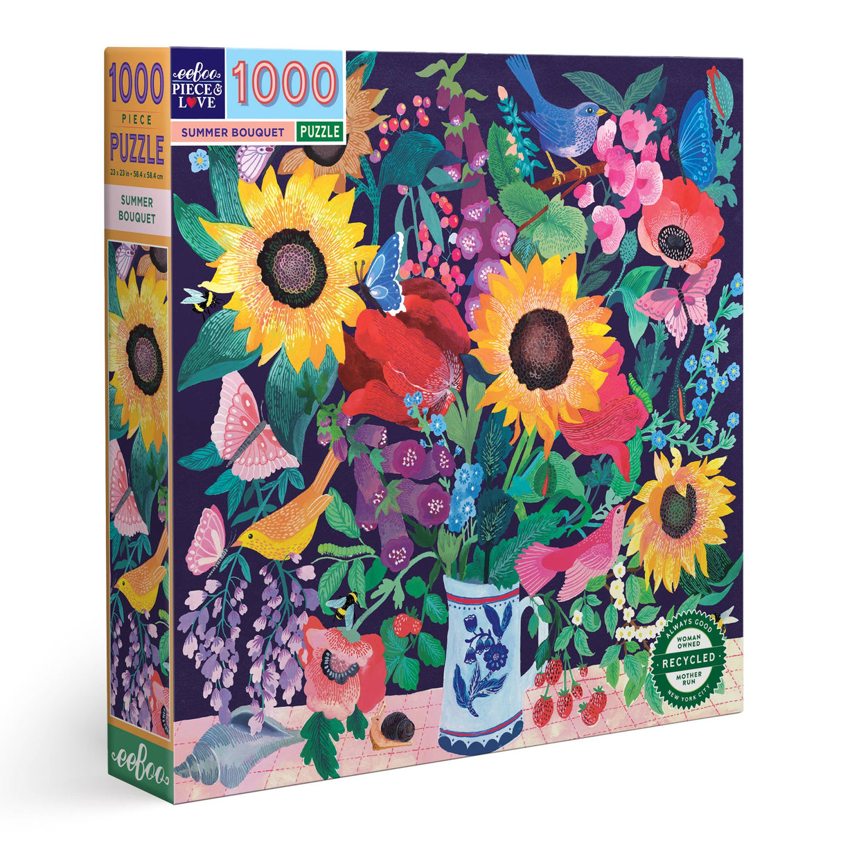 Summer Bouquet 1000 Piece Puzzle by eeBoo