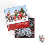 Christmas animals in festive sweaters 500 piece jigsaw puzzle by Puzzlefolk