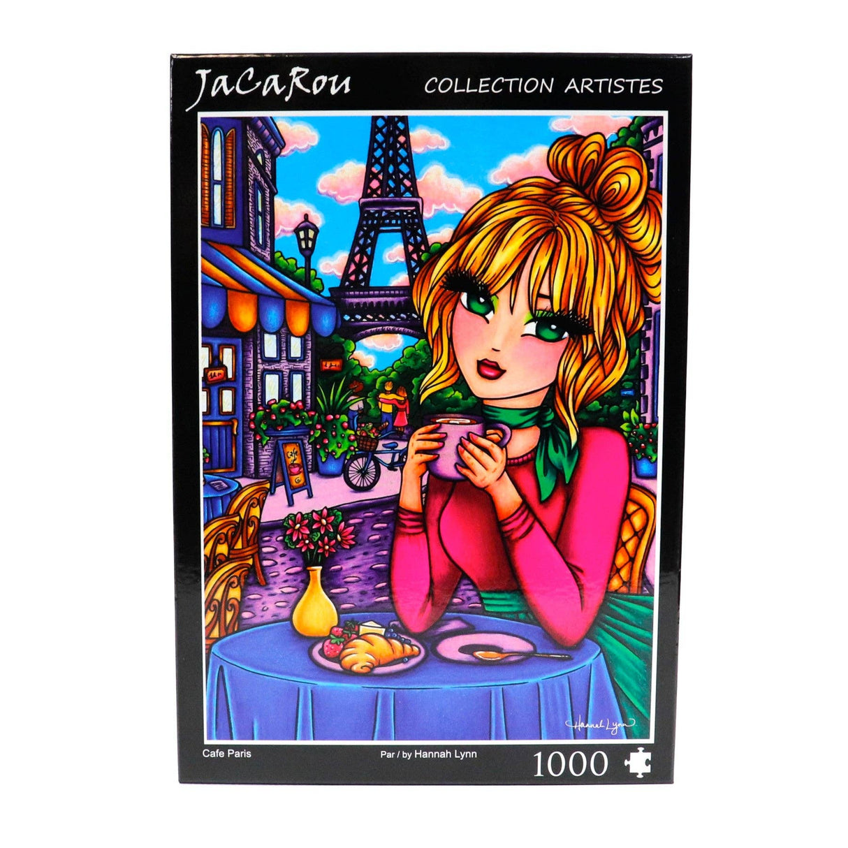 Cafe Paris 1000 Piece Jigsaw Puzzle by JaCaRou Puzzles - JaCaRou Puzzles Inc. - Jigsaw Puzzles - The Puzzle Center - 