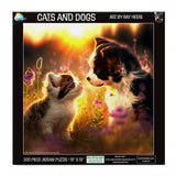 Cats and Dogs 500 Piece Jigsaw Puzzle by SunsOut Puzzles - Playful Pet Fun - SunsOut - Jigsaw Puzzles - The Puzzle Center - 