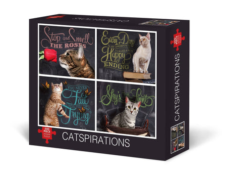 Catspirations 500 - Piece Jigsaw Puzzle by Willow Creek Press - Willow Creek Press & Gifts - Jigsaw Puzzles - The Puzzle Center - 