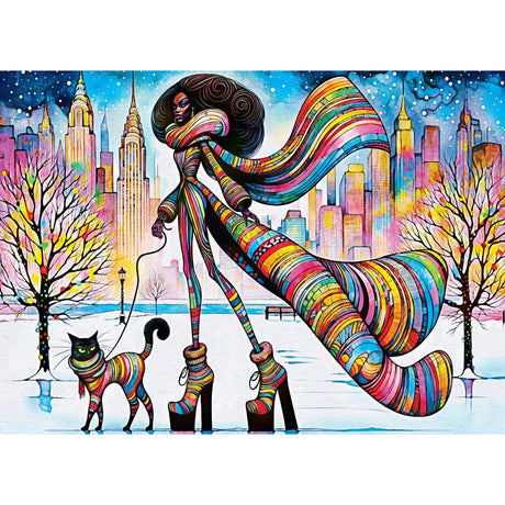 Catwalk Couture - Chic Kitty Stroll 1000 Piece Jigsaw Puzzle by Masterpieces Puzzles - Masterpieces Puzzles - Jigsaw Puzzles - The Puzzle Center