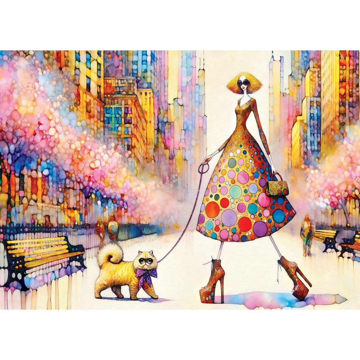 Catwalk Couture - Glamour Paws 1000 Piece Jigsaw Puzzle by Masterpieces Puzzles - Masterpieces Puzzles - Jigsaw Puzzles - The Puzzle Center